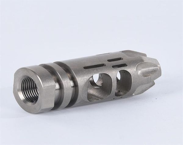 tactiacl gear precision epsilon titanium version compensator 223 12x28unef thread muzzle brake with jam nut and crush washer9507279
tactiacl gear precision epsilon titanium version compensator 223 12x28unef thread muzzle brake with jam nut and crush washer9507279