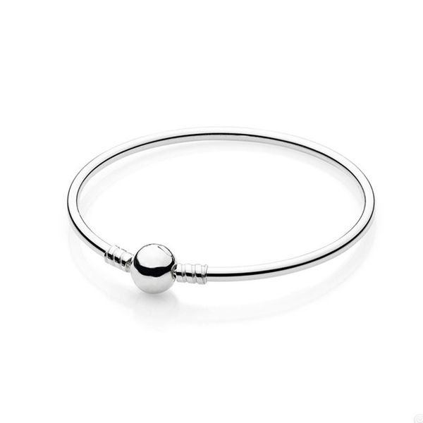 925 sterling silver bead charm bangle bracelet for pandora party gift stacking bracelets designer jewelry for women girls luxury bracelet wi, Black
925 sterling silver bead charm bangle bracelet for pandora party gift stacking bracelets designer jewelry for women girls luxury bracelet wi, Black