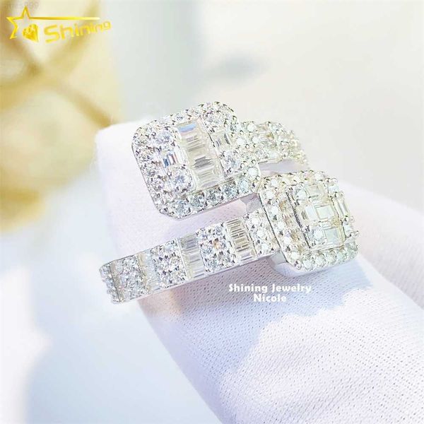 bling fashion popular 925 sterling silver baguette diamond iced out gra certified moissanite rings
bling fashion popular 925 sterling silver baguette diamond iced out gra certified moissanite rings