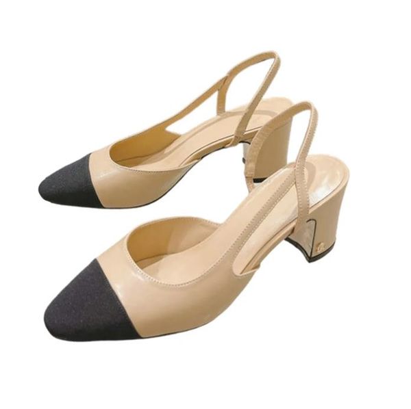 elegant dress shoes designer high heel women classic sandals splice square 6cm thick heel back empty ankle strap casual party shoes large 35, Black
elegant dress shoes designer high heel women classic sandals splice square 6cm thick heel back empty ankle strap casual party shoes large 35, Black