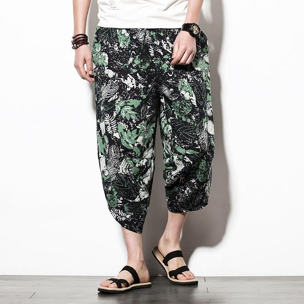 pants 2023 men traditional style summer big size casual calflength pants korean style cotton printed loose male trouser streetwear, Black
pants 2023 men traditional style summer big size casual calflength pants korean style cotton printed loose male trouser streetwear, Black