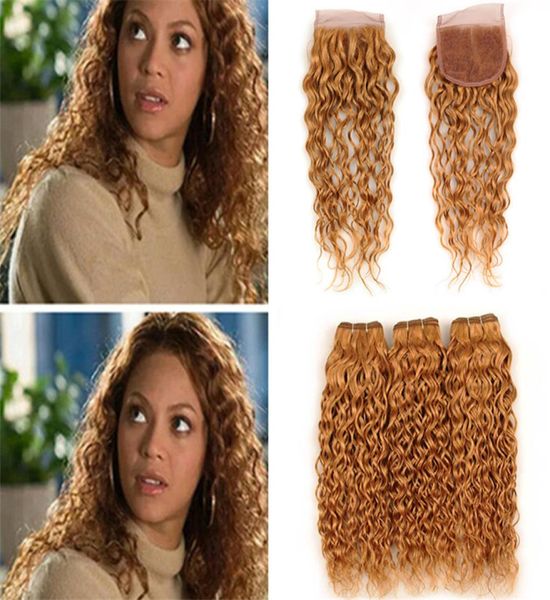 honey blonde water wave virgin brazilian hair bundles with lace closure 27 strawberry blonde wet and wavy human hair weave and cl3896749, Black;brown
honey blonde water wave virgin brazilian hair bundles with lace closure 27 strawberry blonde wet and wavy human hair weave and cl3896749, Black;brown