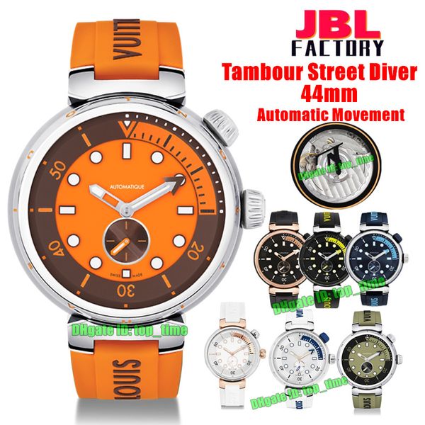 jbl factory watches 44mm qbb201 tambour street diver automatic mens watch orange dial rubber strap gents wristwatches, Slivery;brown
jbl factory watches 44mm qbb201 tambour street diver automatic mens watch orange dial rubber strap gents wristwatches, Slivery;brown