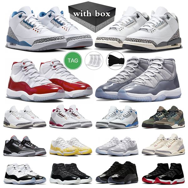 with box jumpman 3 basketball shoes 3s cherry 11s white cement reimagined wizards black cat 11 cement grey cap and gown jubilee mens trainer, White;red
with box jumpman 3 basketball shoes 3s cherry 11s white cement reimagined wizards black cat 11 cement grey cap and gown jubilee mens trainer, White;red