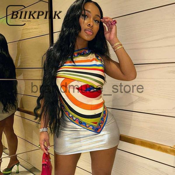 women's t-shirt biikpiik unique striped print crop asymmetries skew collar t shirts sleeveless backless beach vacation clubwear j230619, White
women's t-shirt biikpiik unique striped print crop asymmetries skew collar t shirts sleeveless backless beach vacation clubwear j230619, White