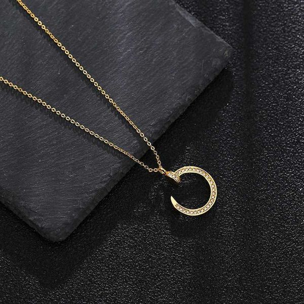 fcp8 high-quality fashionable titanium steel fadeless net red temperament nail necklace women's ins cool wind senior niche design, Black
fcp8 high-quality fashionable titanium steel fadeless net red temperament nail necklace women's ins cool wind senior niche design, Black