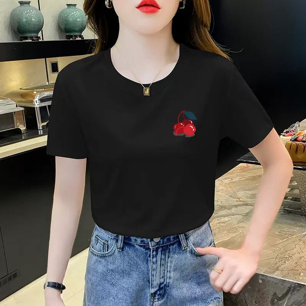 women's t-shirt short sleeves tshirt designer t shirt lady hoodie letters printed cotton tee anine bing summer fashion women cresw neck, White;black
women's t-shirt short sleeves tshirt designer t shirt lady hoodie letters printed cotton tee anine bing summer fashion women cresw neck, White;black