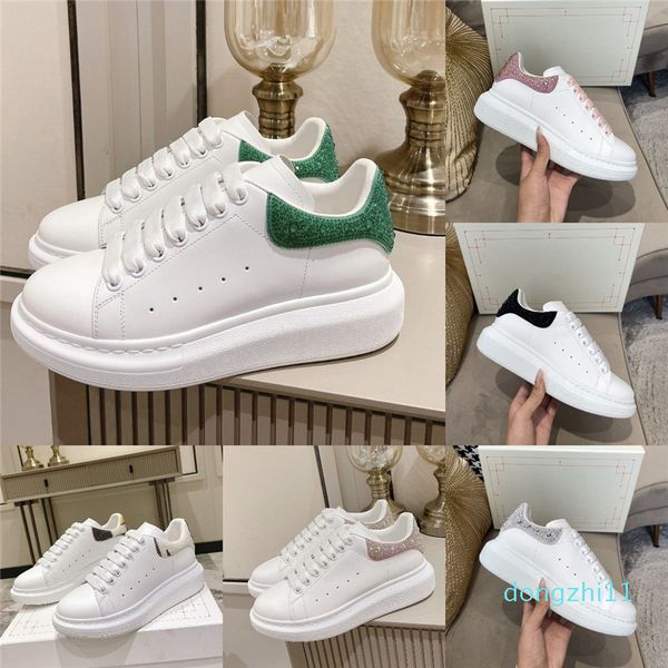 with box alexander''mqueen oversized sneakers designer women men white calf leather crystalembellished casual shoes luxury platfor, Black
with box alexander''mqueen oversized sneakers designer women men white calf leather crystalembellished casual shoes luxury platfor, Black