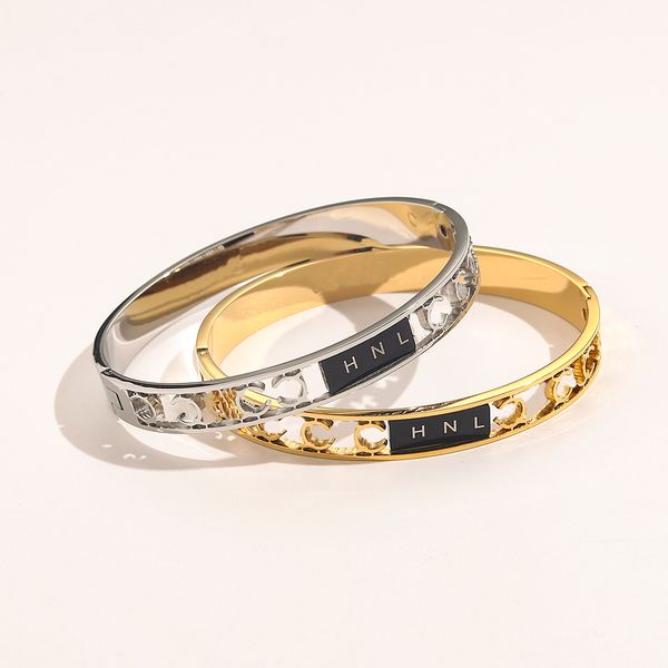 designer bracelet bangle charm luxury women letter jewelry stainless steel 18k plated gold wristband cuff fashion party accessories zg1418, Black
designer bracelet bangle charm luxury women letter jewelry stainless steel 18k plated gold wristband cuff fashion party accessories zg1418, Black