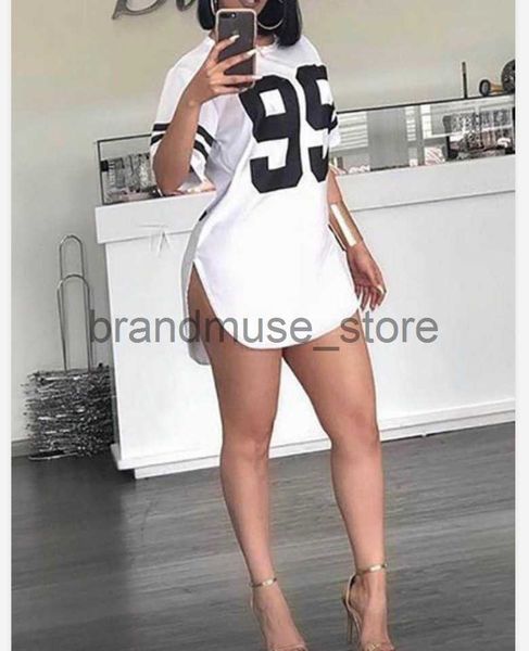 women's t-shirt number print oversized t-shirt female summer tees long ladies women split t shirt sports women clothing casual t shirt, White
women's t-shirt number print oversized t-shirt female summer tees long ladies women split t shirt sports women clothing casual t shirt, White
