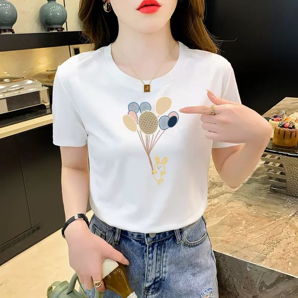 women's t-shirt short sleeves tshirt designer t shirt lady hoodie letters printed cotton tee anine bing summer fashion women cresw neck, White;black
women's t-shirt short sleeves tshirt designer t shirt lady hoodie letters printed cotton tee anine bing summer fashion women cresw neck, White;black