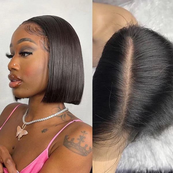 short bob human hair wigs bone straight human hair wig brazilian transparent 5x1 t part lace wigs for women, Black;brown
short bob human hair wigs bone straight human hair wig brazilian transparent 5x1 t part lace wigs for women, Black;brown