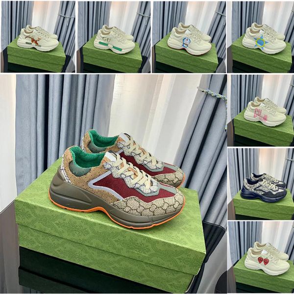 rhyton sneakers designer shoes multicolor sneakers beige men trainers vintage luxury chaussures ladies casual leather shoes sneaker with box, Black
rhyton sneakers designer shoes multicolor sneakers beige men trainers vintage luxury chaussures ladies casual leather shoes sneaker with box, Black
