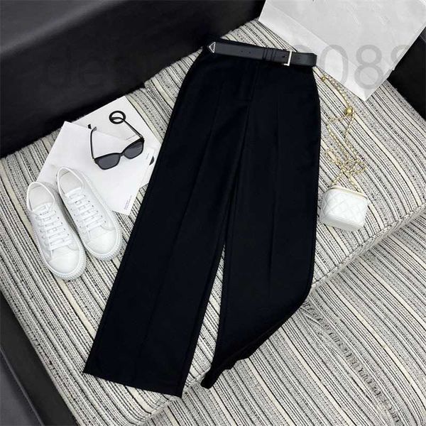 women's pants & capris designer summer new commuter style with triangle standard leather belt versatile black suit straight leg for wom, Black;white
women's pants & capris designer summer new commuter style with triangle standard leather belt versatile black suit straight leg for wom, Black;white