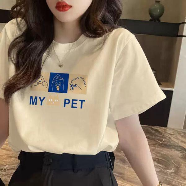 women's t-shirt short sleeves tshirt designer t shirt lady hoodie letters printed cotton tee anine bing summer fashion women cresw neck, White;black
women's t-shirt short sleeves tshirt designer t shirt lady hoodie letters printed cotton tee anine bing summer fashion women cresw neck, White;black