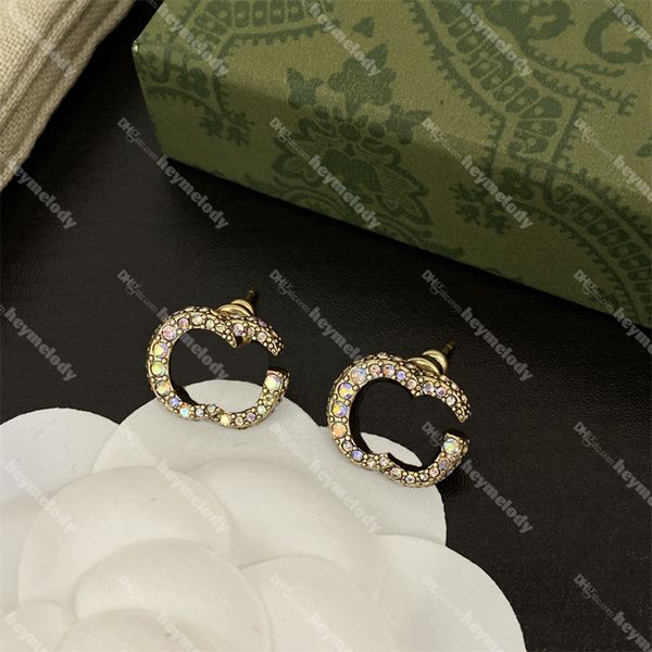 designer colored diamond studs earrings rainbow crystal double letter earrings stamps rhinestone ear stud with box, Golden;silver
designer colored diamond studs earrings rainbow crystal double letter earrings stamps rhinestone ear stud with box, Golden;silver