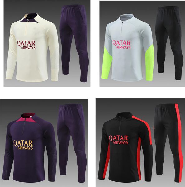 23 24 psgs soccer tracksuits sets mbappe tracksuit men kids football kits 2023 new chandal futbol football survetement training suit soccer, Black
23 24 psgs soccer tracksuits sets mbappe tracksuit men kids football kits 2023 new chandal futbol football survetement training suit soccer, Black
