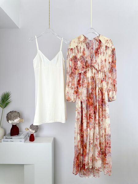 casual dresses australian designer dress 2023 spring/summer new dede flower printed silk long dress, Black;gray
casual dresses australian designer dress 2023 spring/summer new dede flower printed silk long dress, Black;gray