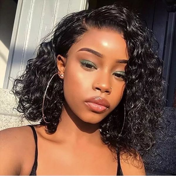 side part lace curly wigs for women human hair wigs water wave curl brazilian bob wavy wig deep wave humain hair, Black;brown
side part lace curly wigs for women human hair wigs water wave curl brazilian bob wavy wig deep wave humain hair, Black;brown
