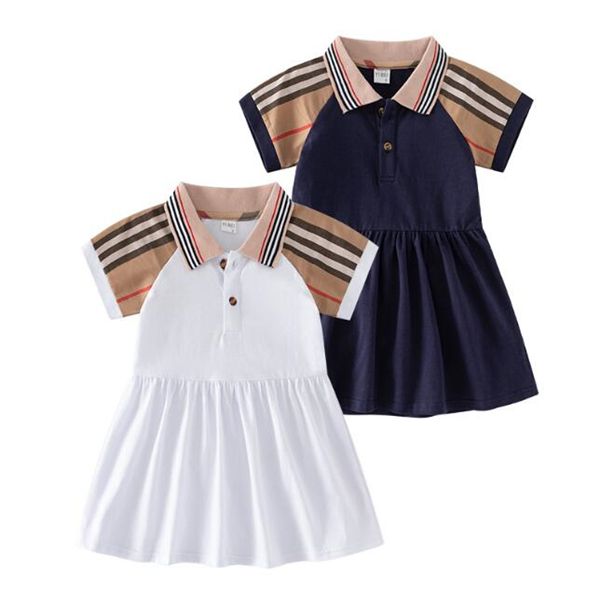 new girls' summer dress polo collar academy style short sleeve plaid skirt children's casual wear children's wear, Red;yellow
new girls' summer dress polo collar academy style short sleeve plaid skirt children's casual wear children's wear, Red;yellow