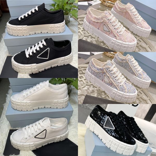 double wheel designer shoes women sneakers canvas platform trainers nylon gabardine sneaker chunky lace up shoe rubber slides leather sneake, Black
double wheel designer shoes women sneakers canvas platform trainers nylon gabardine sneaker chunky lace up shoe rubber slides leather sneake, Black