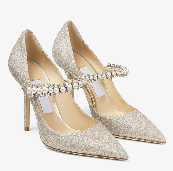 bridal wedding women sandals shoes baily platinum ice dusty glitter pumps with crystal & pearl strap pointed toe lady party dress high heels, Black
bridal wedding women sandals shoes baily platinum ice dusty glitter pumps with crystal & pearl strap pointed toe lady party dress high heels, Black