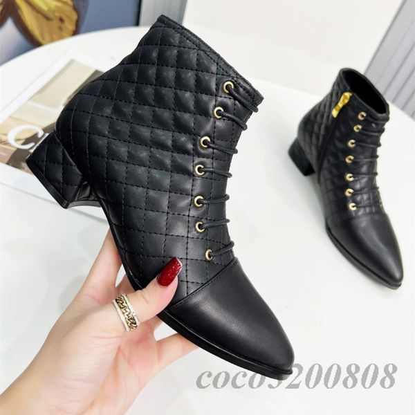 women ankle boots genuine leather boots med heels ankle boots sewing designer shoes pointed toe zipper party dress booties woman, Black;white
women ankle boots genuine leather boots med heels ankle boots sewing designer shoes pointed toe zipper party dress booties woman, Black;white