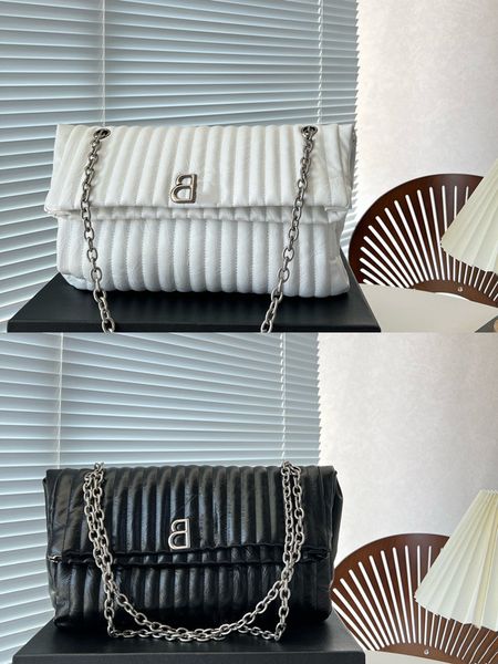 designer soft crush bag pleated stripes crossbody bags b letters hasp chain flap handbags oil wax women 33cm large shoulder bag
designer soft crush bag pleated stripes crossbody bags b letters hasp chain flap handbags oil wax women 33cm large shoulder bag