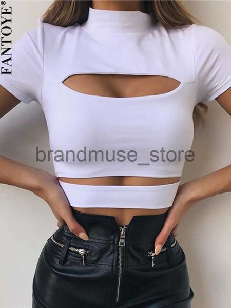 women's t-shirt fantoye summer hollow out women t shirts casual solid short sleeve crop slim high street clubwear pullover basic tees j, White
women's t-shirt fantoye summer hollow out women t shirts casual solid short sleeve crop slim high street clubwear pullover basic tees j, White
