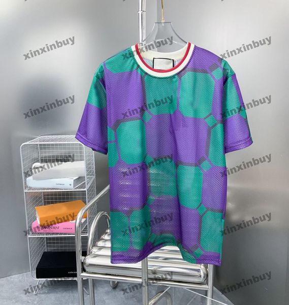 xinxinbuy men designer tee t shirt 23ss mesh fabric letter jacquard short sleeve cotton women white black green s-xl, Black;brown
xinxinbuy men designer tee t shirt 23ss mesh fabric letter jacquard short sleeve cotton women white black green s-xl, Black;brown