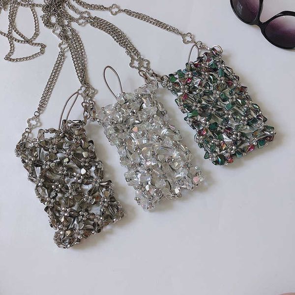 mini phantom shaped crystal chain bag handmade beaded small messenger bag transparent fairy mobile phone bag
mini phantom shaped crystal chain bag handmade beaded small messenger bag transparent fairy mobile phone bag