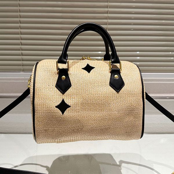 embroidery straw bag handbag hollow out pillow shoulder bags metal hardware zipper closure classic letter removable leather strap tote purse
embroidery straw bag handbag hollow out pillow shoulder bags metal hardware zipper closure classic letter removable leather strap tote purse