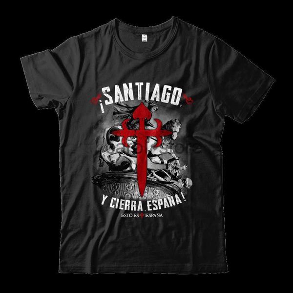 men's t-shirts santiago y cierra espaa spanish patriotic military t shirt. new 100% cotton short sleeve o-neck t-shirt casual mens j230, White;black
men's t-shirts santiago y cierra espaa spanish patriotic military t shirt. new 100% cotton short sleeve o-neck t-shirt casual mens j230, White;black