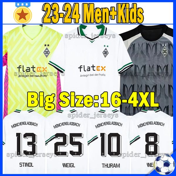 23/24 borussia monchengladbach soccer jerseys 2023 2024 plea thuram ginter bensebaini herrmann embolo men kids kits football goalkeeper trai, Black;yellow
23/24 borussia monchengladbach soccer jerseys 2023 2024 plea thuram ginter bensebaini herrmann embolo men kids kits football goalkeeper trai, Black;yellow