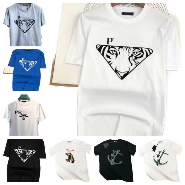 summer men's designer high-end letter printed short sleeve t-shirt men's and women's simple fashion casual loose tide men, White;black
summer men's designer high-end letter printed short sleeve t-shirt men's and women's simple fashion casual loose tide men, White;black