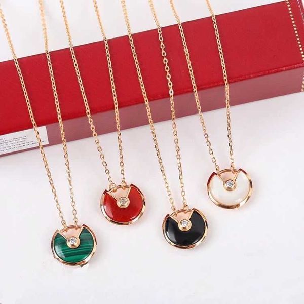 selling item 18k rose gold talisman necklace needlework chalcedony white fritillaria cirrhosa round cake clavicle chain black ins pendant, Silver
selling item 18k rose gold talisman necklace needlework chalcedony white fritillaria cirrhosa round cake clavicle chain black ins pendant, Silver