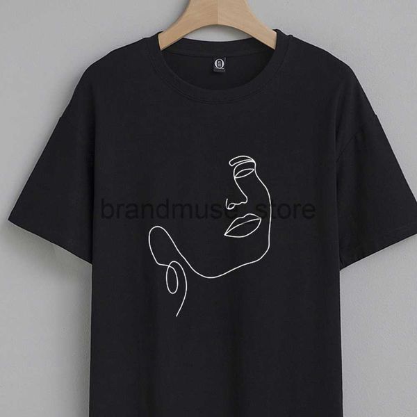 women's t-shirt simple line art face t shirts for women summer loose cotton 90s aesthetic casual t shirt vintage harajuku tshirt stree, White
women's t-shirt simple line art face t shirts for women summer loose cotton 90s aesthetic casual t shirt vintage harajuku tshirt stree, White