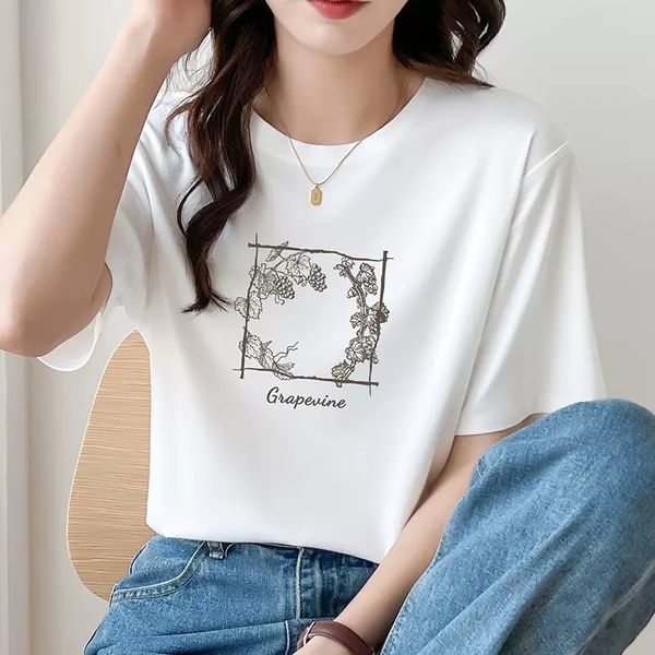 women's t-shirt short sleeves tshirt designer t shirt lady hoodie letters printed cotton tee anine bing summer fashion women cresw neck, White;black
women's t-shirt short sleeves tshirt designer t shirt lady hoodie letters printed cotton tee anine bing summer fashion women cresw neck, White;black