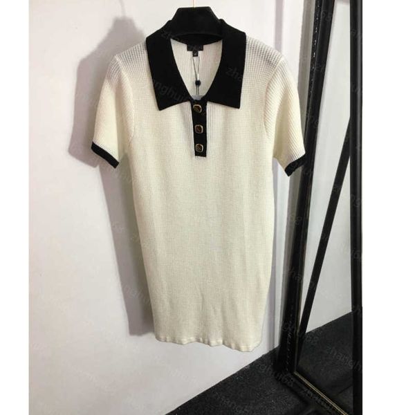 23ss summer dresses women dress womens designer clothing small incense button polo collar short-sleeved knit dress womens clothing a1, Black;gray
23ss summer dresses women dress womens designer clothing small incense button polo collar short-sleeved knit dress womens clothing a1, Black;gray