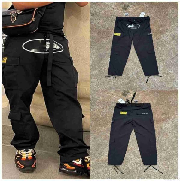 

3A Men's Pants Men's Y2k Cargo Pants Corteiz Harajuku Hip Hop Print Multi Pocket Overalls Hip Hop Punk Rock Wide Leg Pants Oversized Streetwear 11, High-quality-4