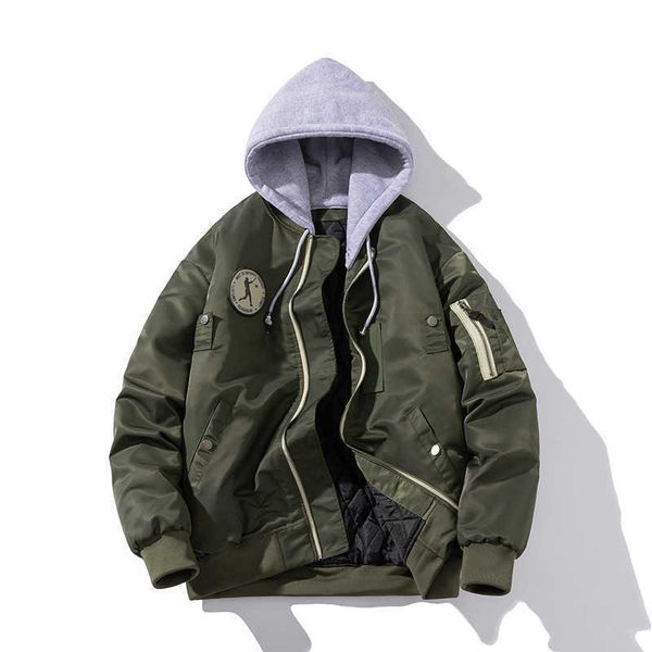 autumn and winter thickened cotton jacket pilot jacket loose casual couple work coat men's fashion baseball jacket cotton jacket, Black;brown
autumn and winter thickened cotton jacket pilot jacket loose casual couple work coat men's fashion baseball jacket cotton jacket, Black;brown
