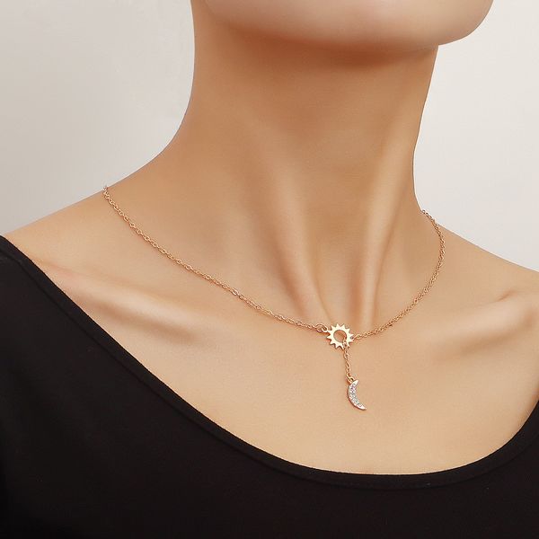 pendant necklace fashion personality moon pendant necklace collarbone chain, cool cool wind design feeling necklace jewlery for her girlfrie, Silver
pendant necklace fashion personality moon pendant necklace collarbone chain, cool cool wind design feeling necklace jewlery for her girlfrie, Silver