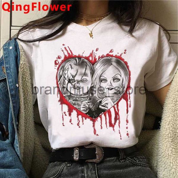 women's t-shirt chucky t shirt t-shirt women print harajuku couple tumblr t-shirt tumblr j230619, White
women's t-shirt chucky t shirt t-shirt women print harajuku couple tumblr t-shirt tumblr j230619, White