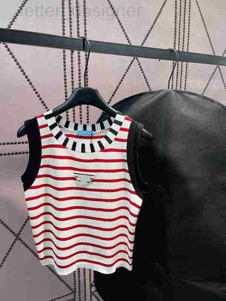 women's tanks & camis designer 2023 stripe knits fashion summer triangle pattern badge sweaters vest women o-neck sleeveless ladies 2 c, White
women's tanks & camis designer 2023 stripe knits fashion summer triangle pattern badge sweaters vest women o-neck sleeveless ladies 2 c, White