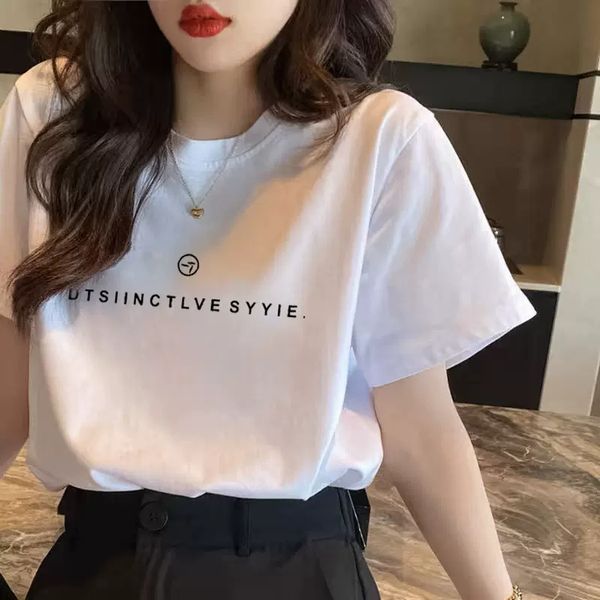women's t-shirt short sleeves tshirt designer t shirt lady hoodie letters printed cotton tee anine bing summer fashion women cresw neck, White;black
women's t-shirt short sleeves tshirt designer t shirt lady hoodie letters printed cotton tee anine bing summer fashion women cresw neck, White;black