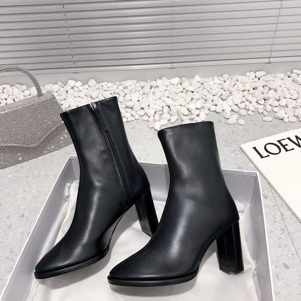 rows boots coco leather ankle boots designers women leather cowboy pointed boots fashion romy ankle boots heel-height 7cm size 35-40, Black
rows boots coco leather ankle boots designers women leather cowboy pointed boots fashion romy ankle boots heel-height 7cm size 35-40, Black