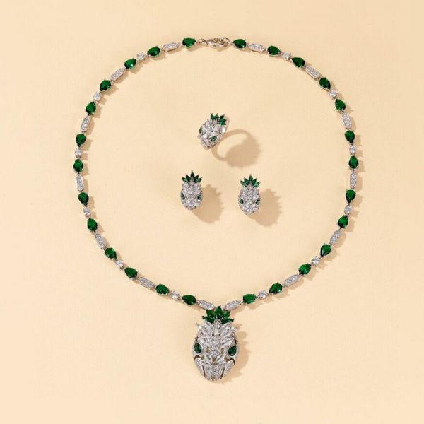 designer collection style necklace stud earrings ring settings green zircon diamond plated gold snake serpent snakelike pendant jewelry sets, Silver
designer collection style necklace stud earrings ring settings green zircon diamond plated gold snake serpent snakelike pendant jewelry sets, Silver