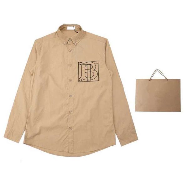 men's casual shirts designer b urbereys clothes original mens jackets coats third standard editionquality 22fw chest bt letter embroide, White;black
men's casual shirts designer b urbereys clothes original mens jackets coats third standard editionquality 22fw chest bt letter embroide, White;black