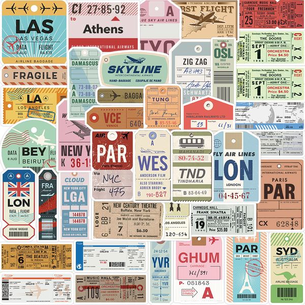 40pcs vintage boarding pass stickers pack waterproof vinyl stickers non-random for car bike luggage lapskateboard scrapbook water bottle dec
40pcs vintage boarding pass stickers pack waterproof vinyl stickers non-random for car bike luggage lapskateboard scrapbook water bottle dec