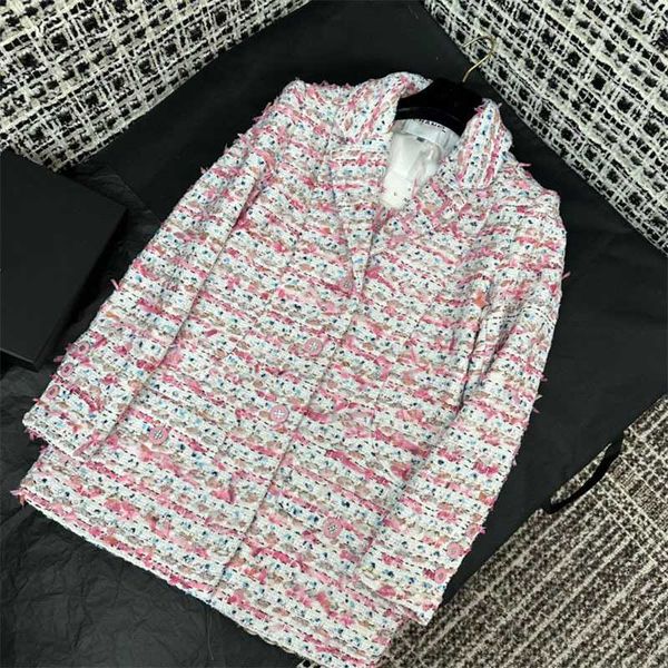 women's wool & blends designer spring summer new french style senior sense celebrity fashion heavy industry tweed blazer women ymc7, Black
women's wool & blends designer spring summer new french style senior sense celebrity fashion heavy industry tweed blazer women ymc7, Black